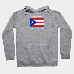 Stand with Puerto Rico, USA Hoodie